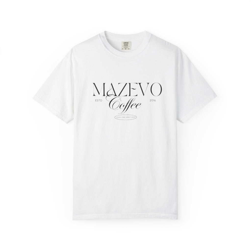 Mazevo Coffee Graphic T-Shirt — Classic Minimal Logo Tee