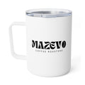 Insulated 10oz Coffee Mug — Minimal Black 'MAVO' Logo Travel Tumbler