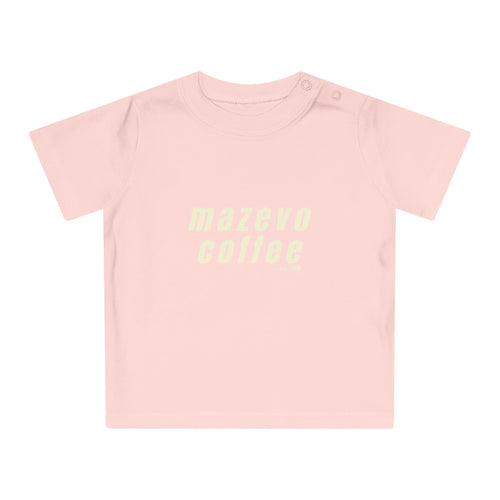 Baby T‑Shirt — "Mazevo Coffee" Pastel Logo Infant Tee