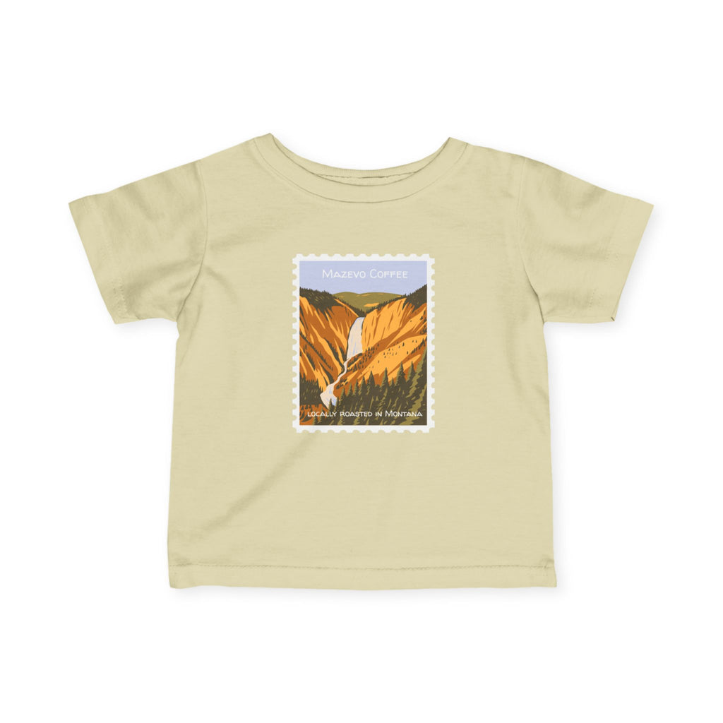 Infant Tee — Mountain Canyon Waterfall Stamp Graphic