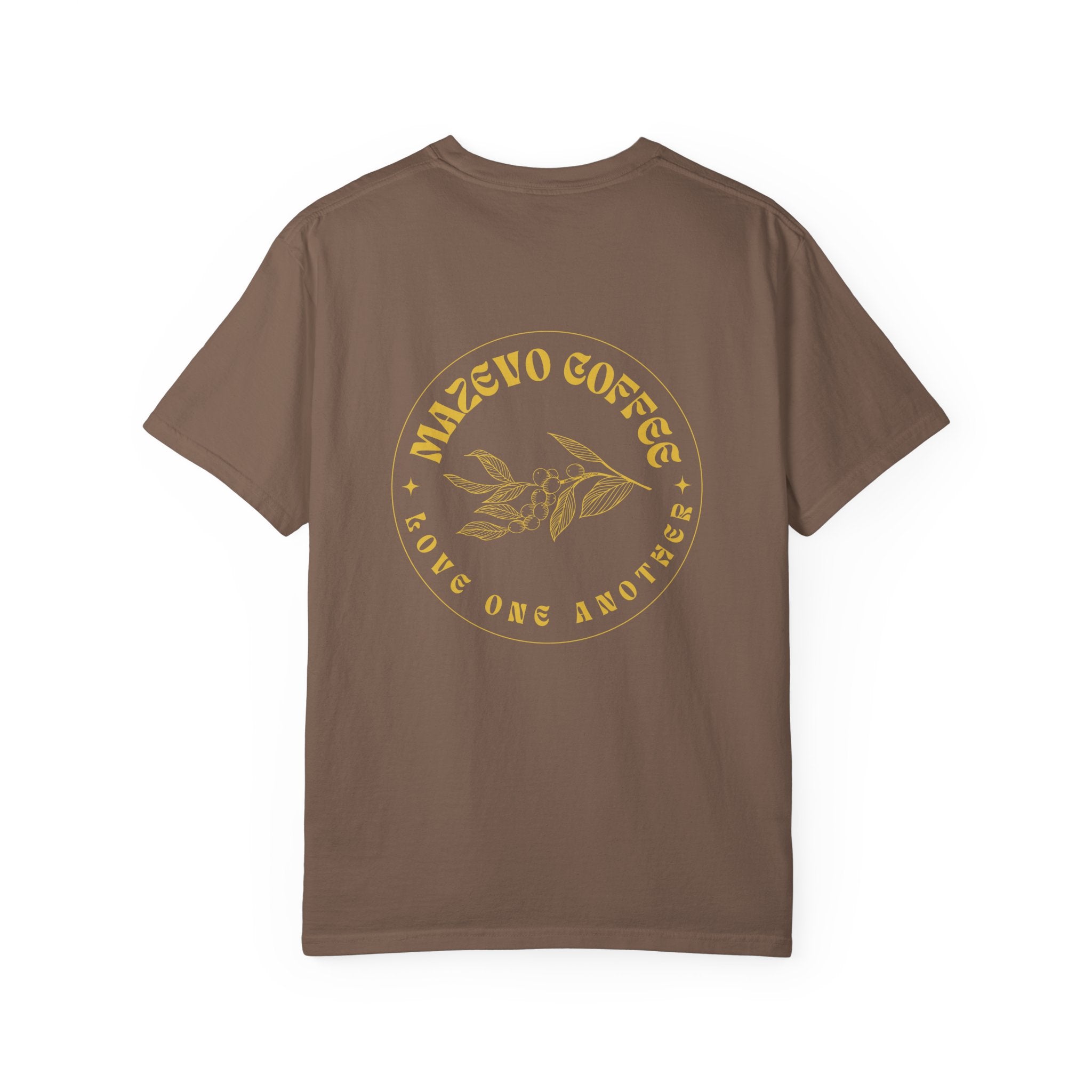 Coffee Shop Logo T‑Shirt — "Muzevo Coffee" Love One Another Vintage Tee