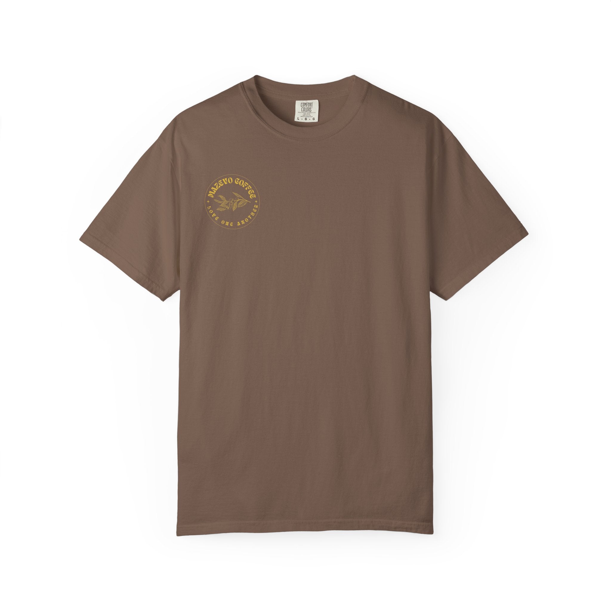 Coffee Shop Logo T‑Shirt — "Muzevo Coffee" Love One Another Vintage Tee