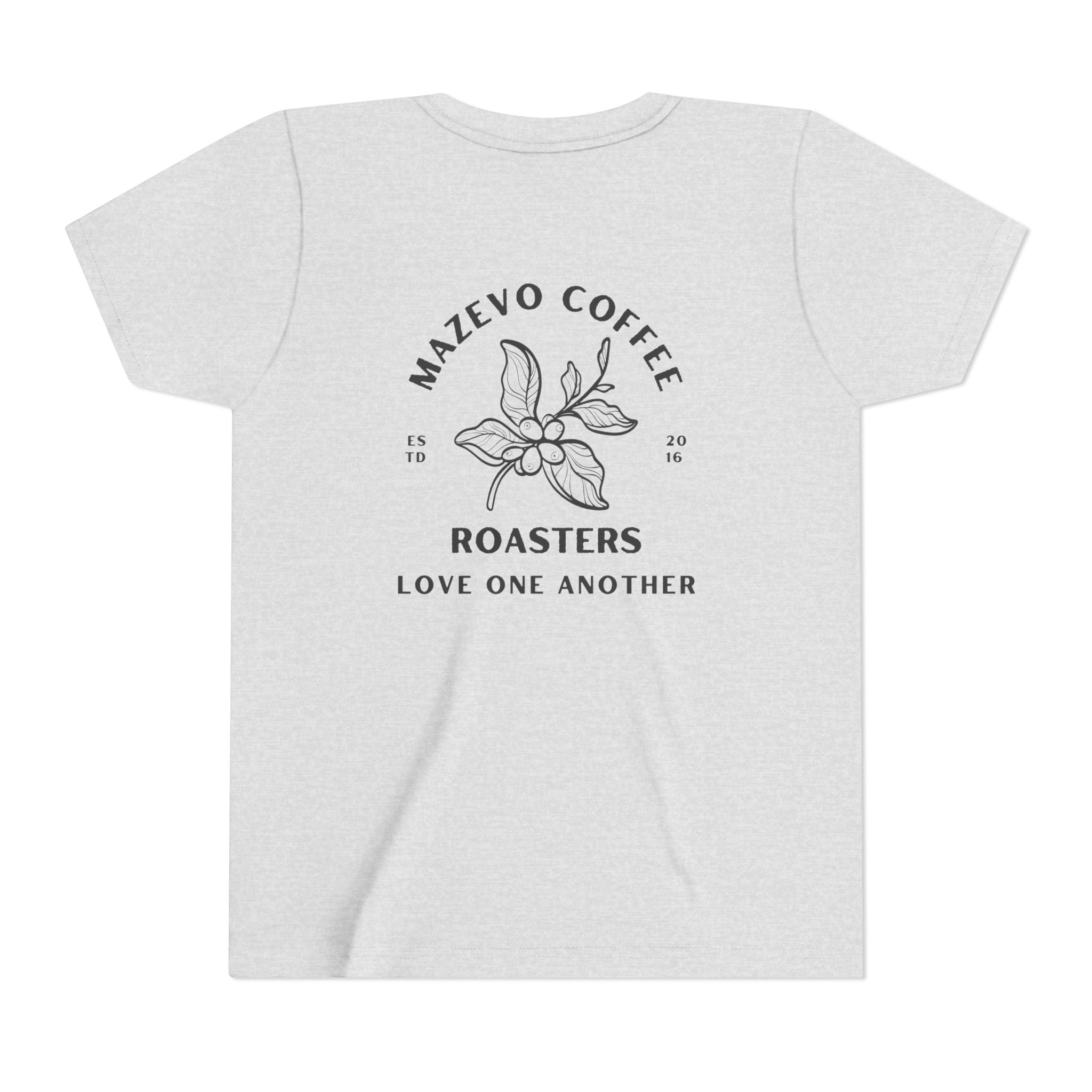 Youth Tee — Mazevo Coffee Roasters 'Love One Another' Vintage Coffee Logo