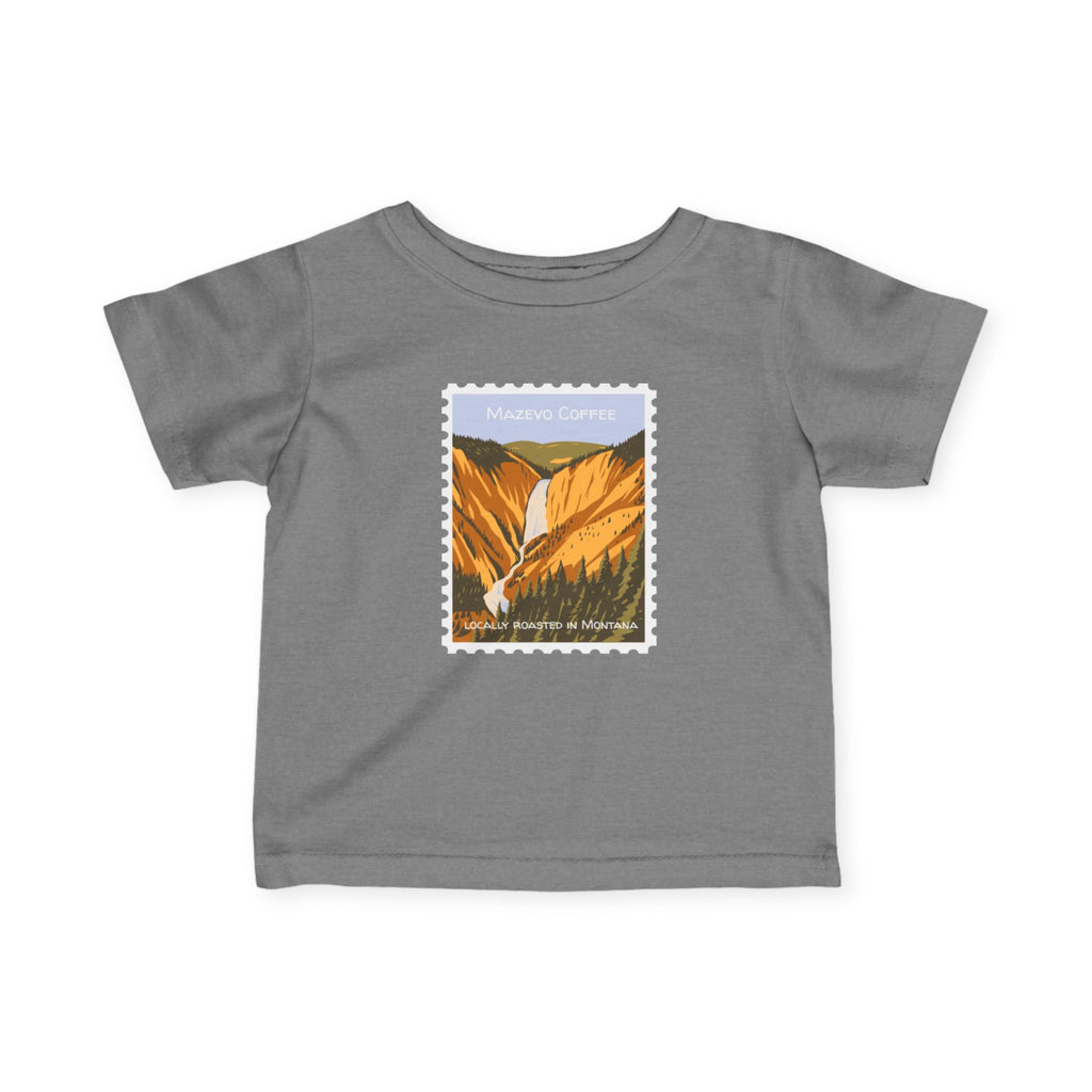 Infant Tee — Mountain Canyon Waterfall Stamp Graphic