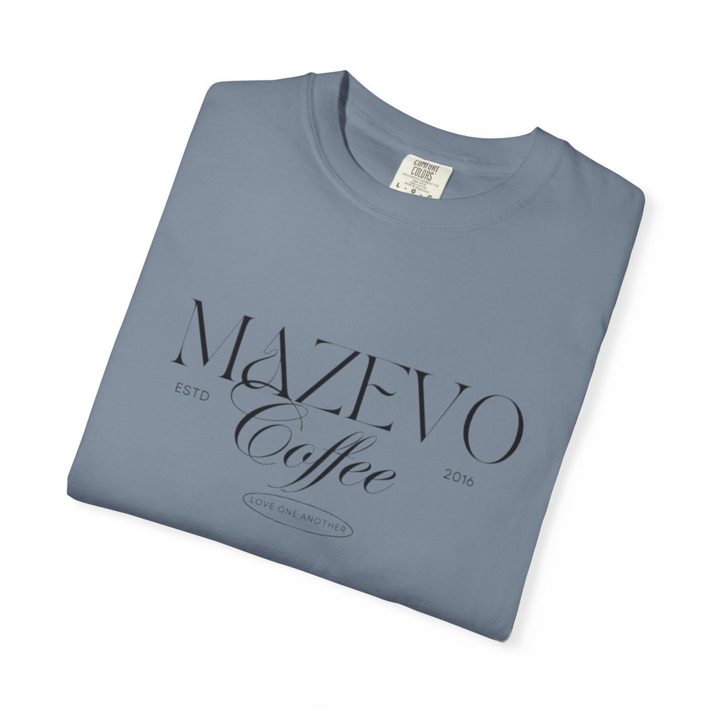 Mazevo Coffee Graphic T-Shirt — Classic Minimal Logo Tee
