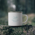 Enamel Mug — Mazevo Coffee Roasters Logo Camping Cup