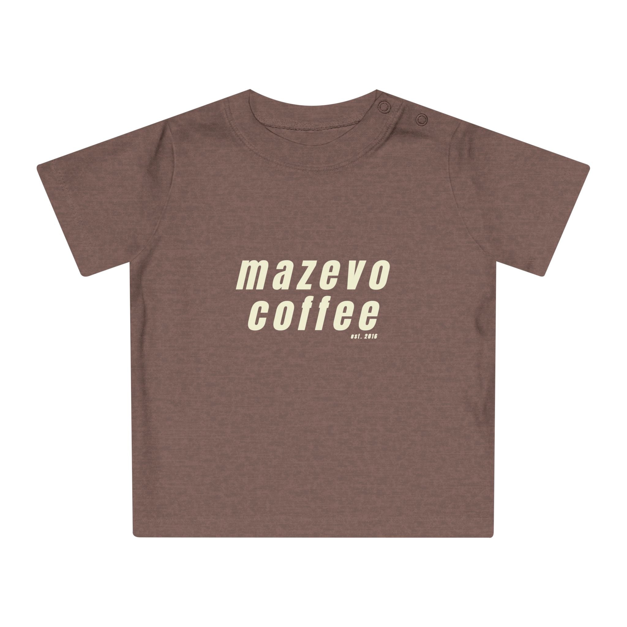 Baby T‑Shirt — "Mazevo Coffee" Pastel Logo Infant Tee