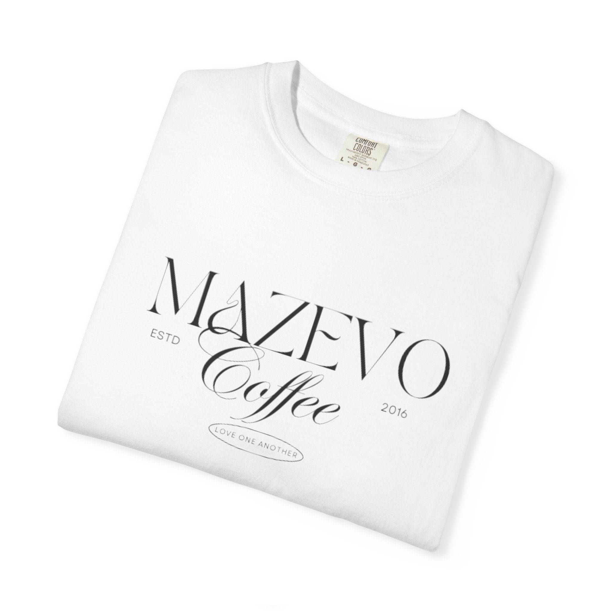 Mazevo Coffee Graphic T-Shirt — Classic Minimal Logo Tee