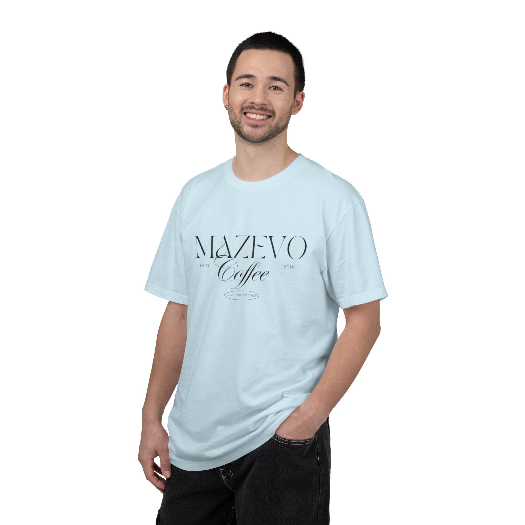 Mazevo Coffee Graphic T-Shirt — Classic Minimal Logo Tee