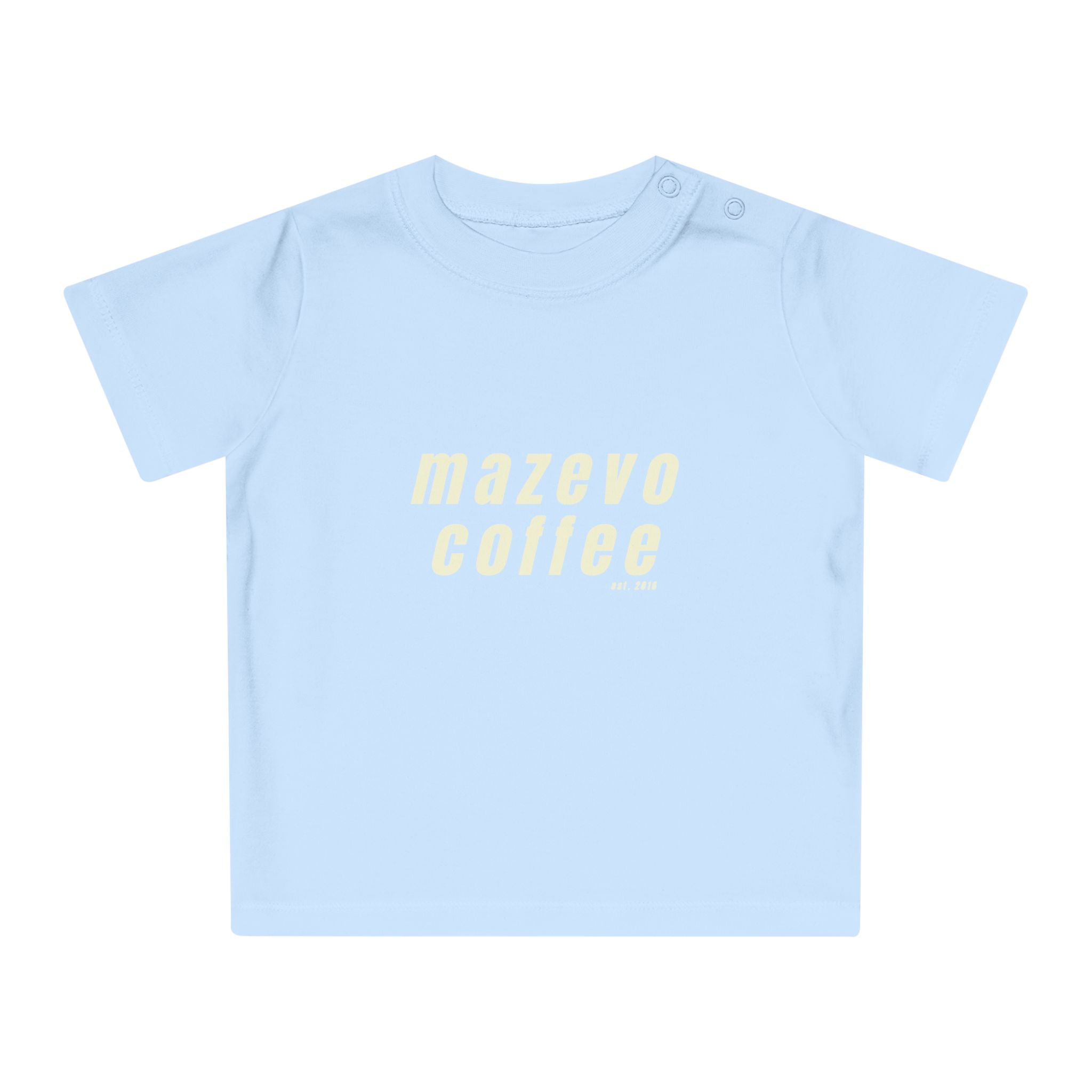 Baby T‑Shirt — "Mazevo Coffee" Pastel Logo Infant Tee